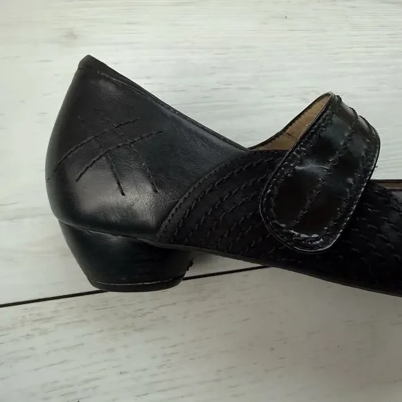 Ziera Kumfs Black Mary Jane Heels Leather Women’s Size EUR 41 US 10 Comfort - Picture 9 of 15
